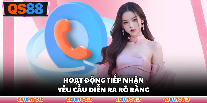 Hoạt động tiếp nhận yêu cầu diễn ra rõ ràng
