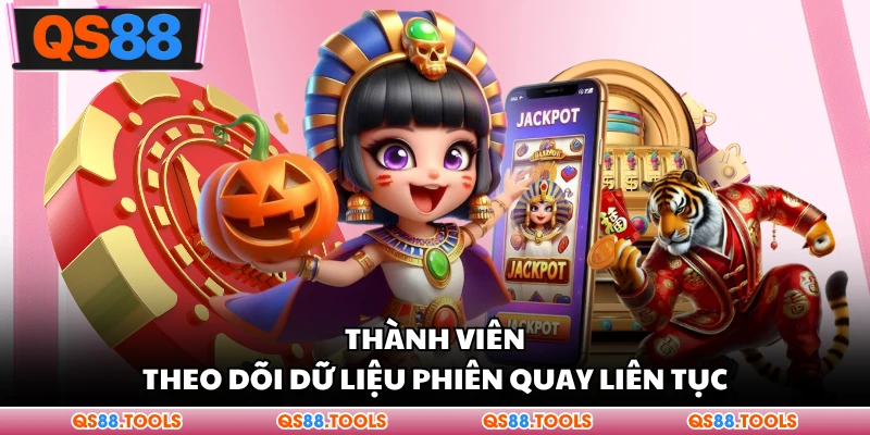 Thành viên theo dõi dữ liệu phiên quay liên tục